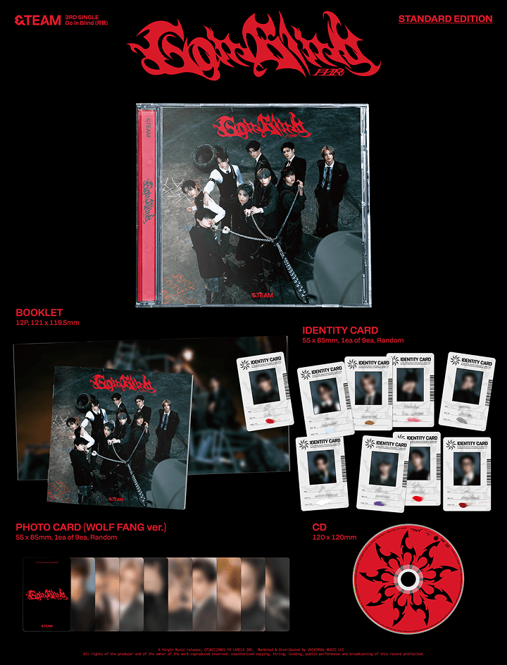 [SALE] &TEAM - 3rd Single Album ‘Go in Blind’ (Standard Edition)