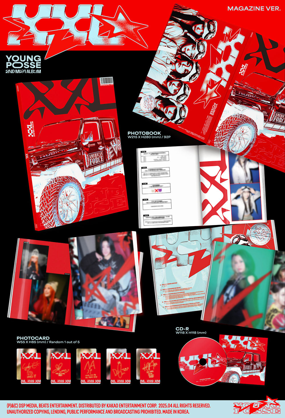 [SALE] YOUNG POSSE - 2nd EP XXL (Magazine Version)