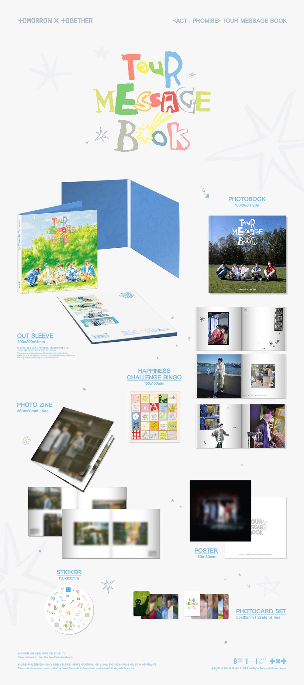 TXT (TOMORROW X TOGETHER) - ‘ACT: PROMISE’ TOUR MESSAGE BOOK