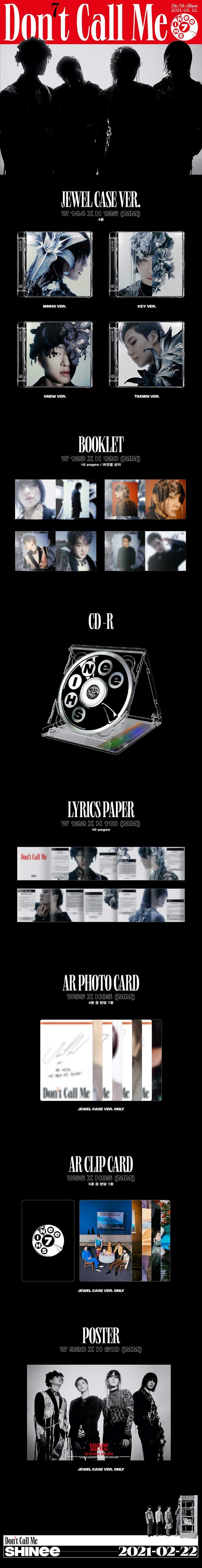 SHINEE - The 7th Album ‘Don’t Call Me’ (Jewel Case Version)