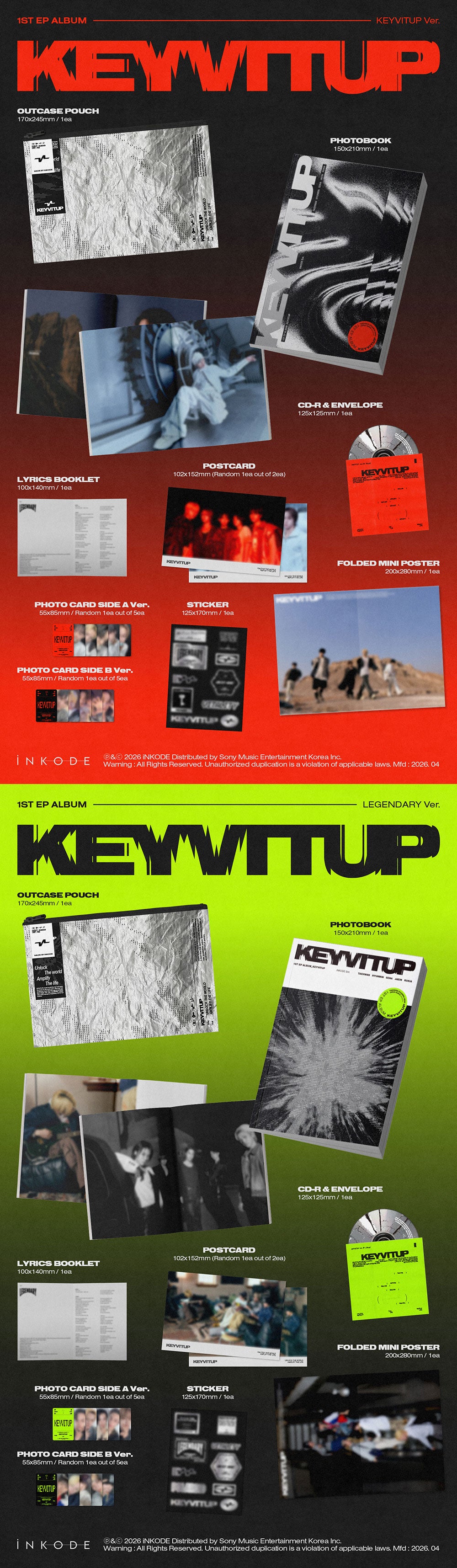 [PRE-ORDER] KEYVITUP - 1st EP Album "KEYVITUP"