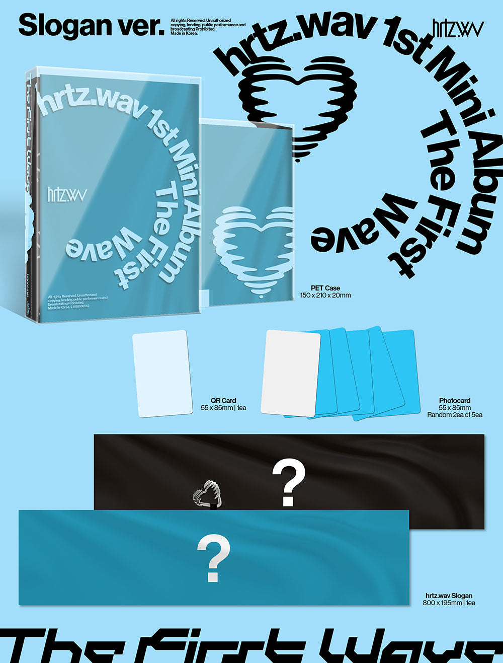 HRTZ.WAV (HeartsWave) - 1st Mini Album 'The First Wave' (Slogan ver)