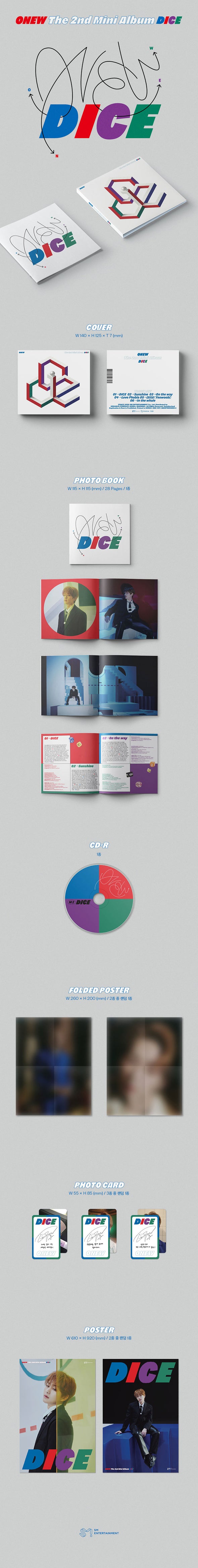 ONEW - 2nd Mini Album ‘DICE’ (Digipack)