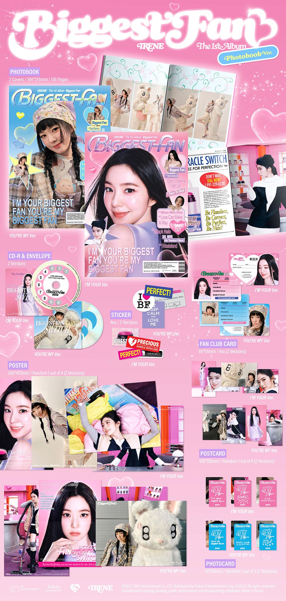 IRENE (RED VELVET) - 1st Full Album ‘Biggest Fan’ (Photobook)