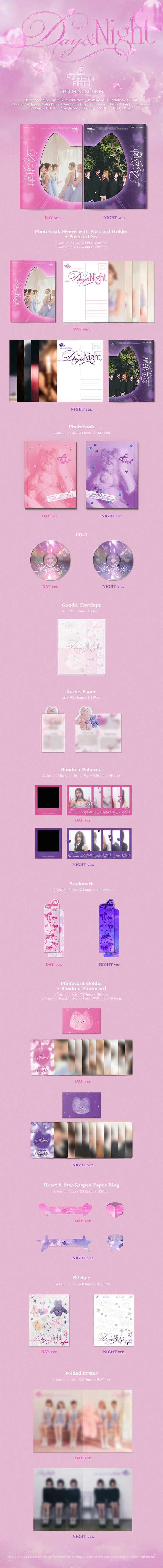 FIFTY-FIFTY - 3rd Mini Album ‘Day&Night’