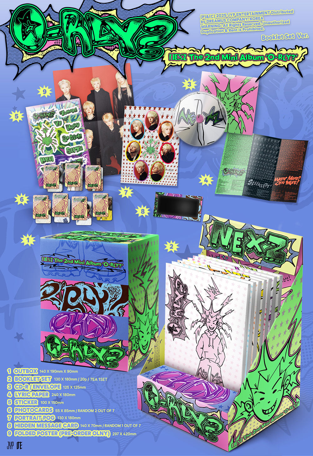 NEXZ - 2nd Mini Album ‘O-RLY?’ (Booklet Set)