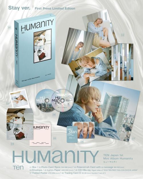 [PRE-ORDER] TEN - Japanese Album Humanity (Stay Ver / Limited Edition / CD + Bluray)