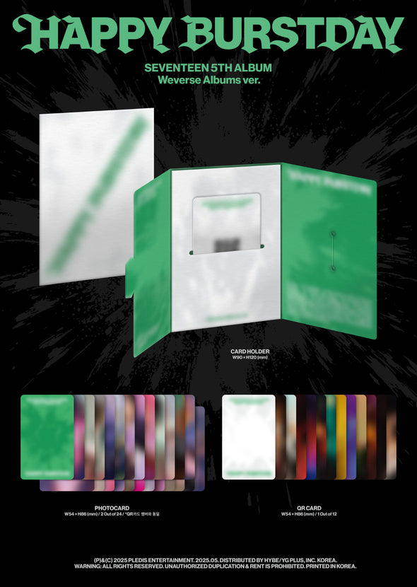 [PRE-ORDER] SEVENTEEN - 5th Album ‘Happy Burstday’ (Weverse Ver)