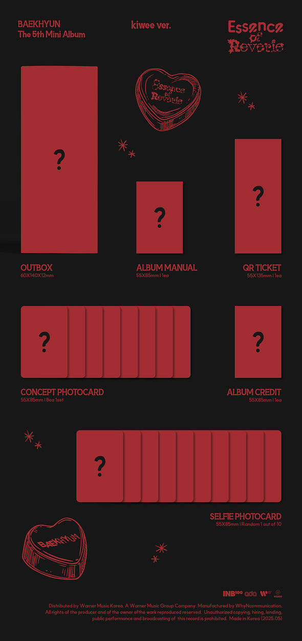 [PRE-ORDER] BAEKHYUN - 5th Mini Album ‘Essence Of Reverie’ (KIWEE/PLATFORM)
