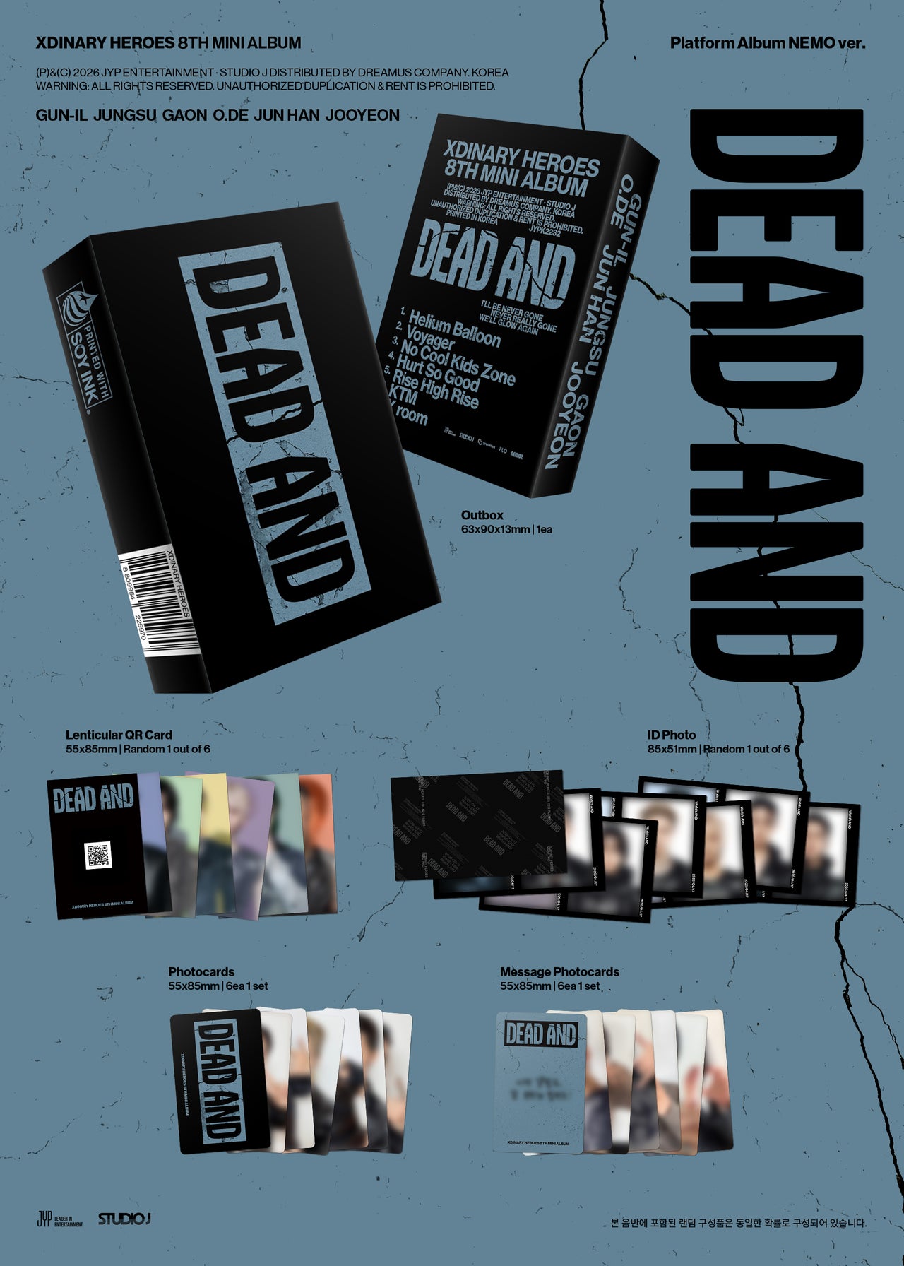 XDINARY HEROES - 8th Mini Album ‘DEAD AND’ (NEMO/PLATFORM)