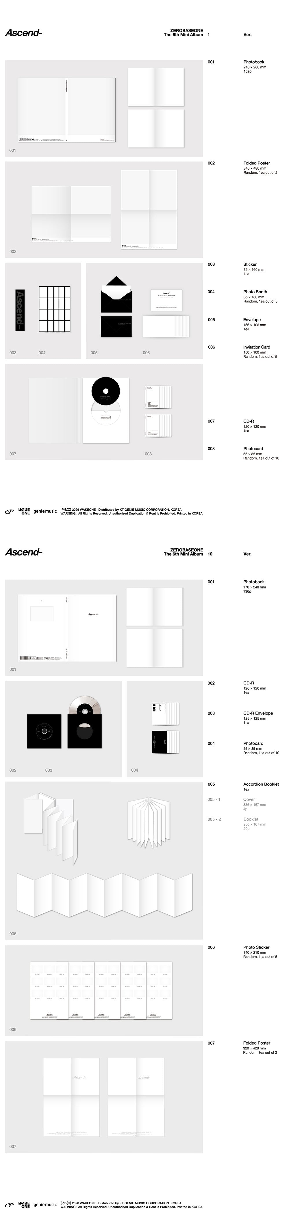 [PRE-ORDER] ZEROBASEONE - The 6th Mini Album ‘Ascend-‘ Photobook Ver.