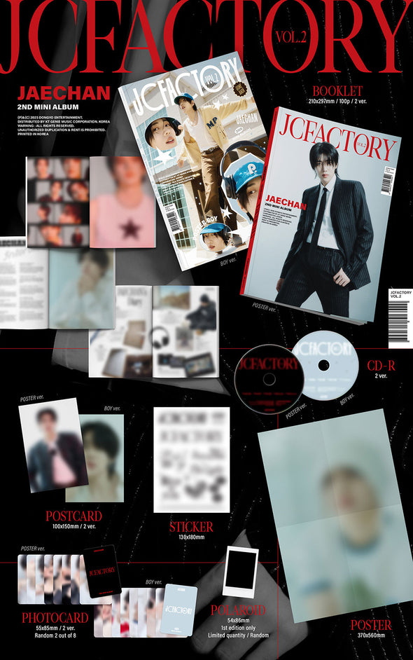[PRE-ORDER] JAECHAN - 2nd Mini Album ‘JFACTORY Vol 2’ (Photobook)