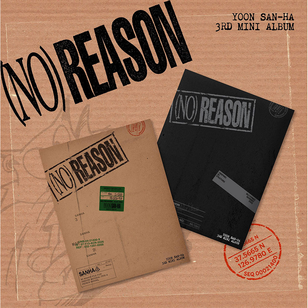 [PRE-ORDER] YOON SAN HA (ASTRO) - 3rd Mini Album ‘NO REASON’ (UNBOUND ver. / UNDEFINED ver.)