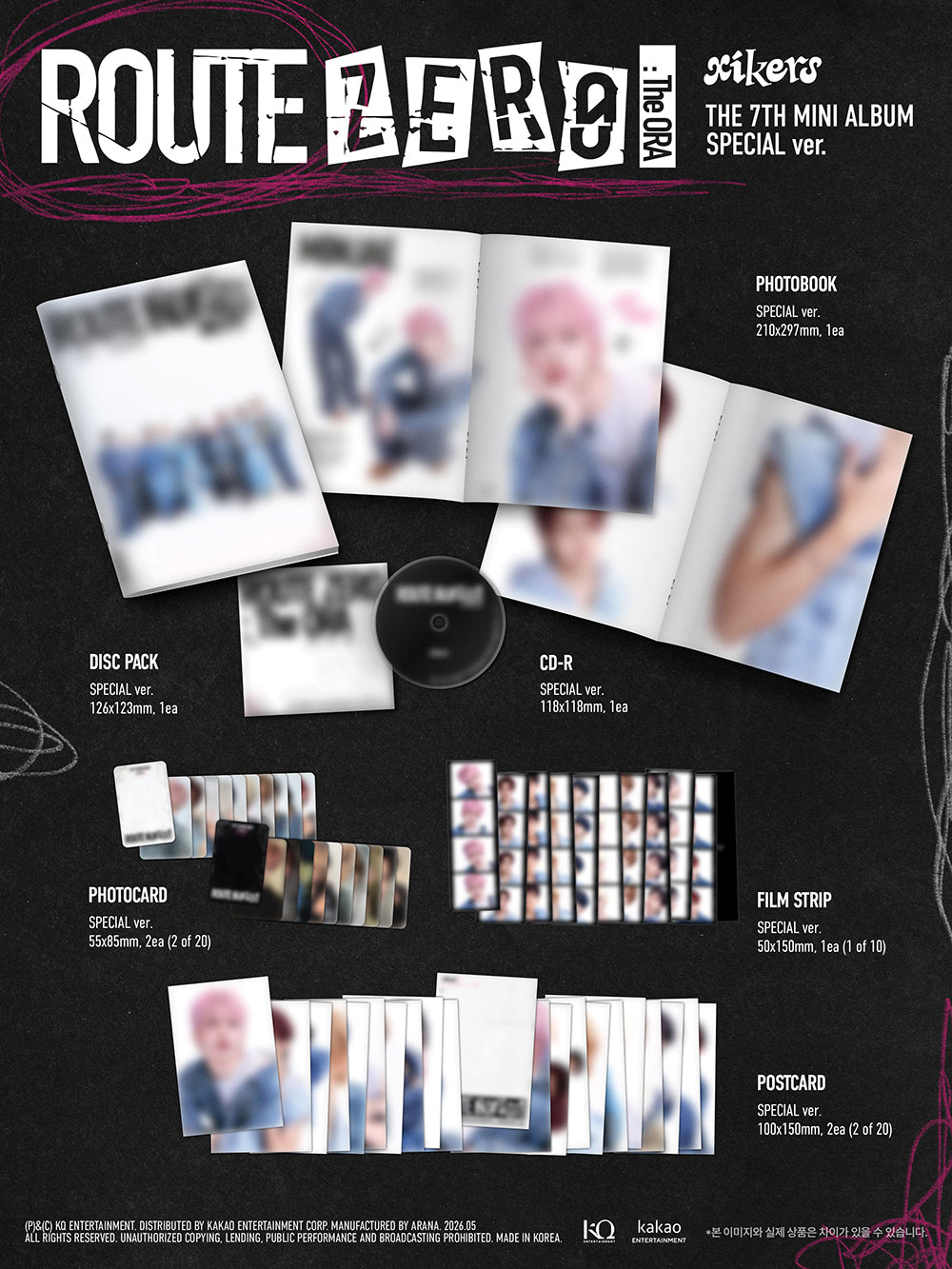 [PRE-ORDER] XIKERS - 7th Mini Album ‘Route Zero: The ORA’ (Special Version)