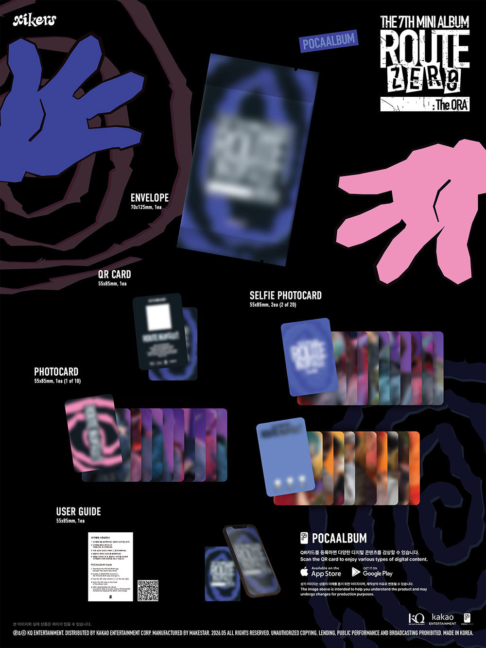 [PRE-ORDER] XIKERS - 7th Mini Album 'ROUTE ZERO: The Ora' (POCA Ver)