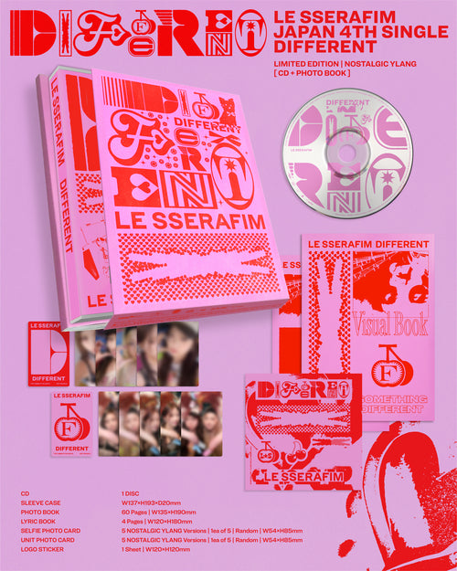 LE SSERAFIM - 4th Japanese Single 'DIFFERENT' (Limited Edition)