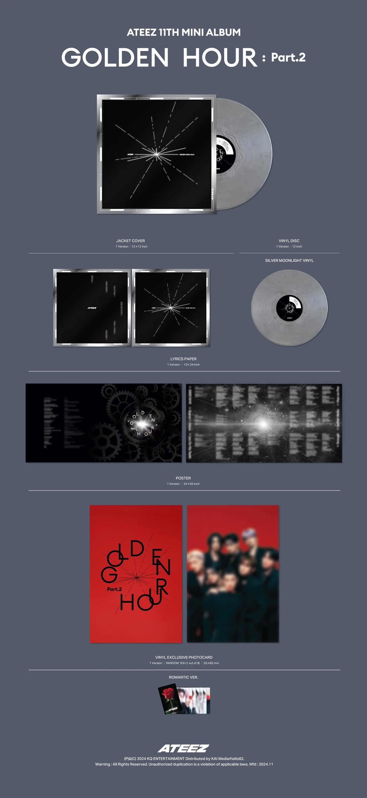 ATEEZ - GOLDEN HOUR : Part.2 (Vinyl ver.)
