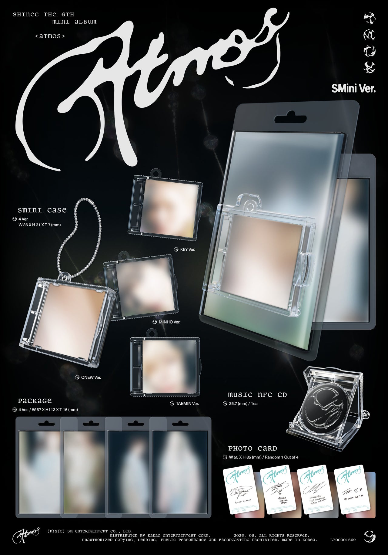 SHINEE - 6th Mini Album ‘Atmos’ (SMini ver.)