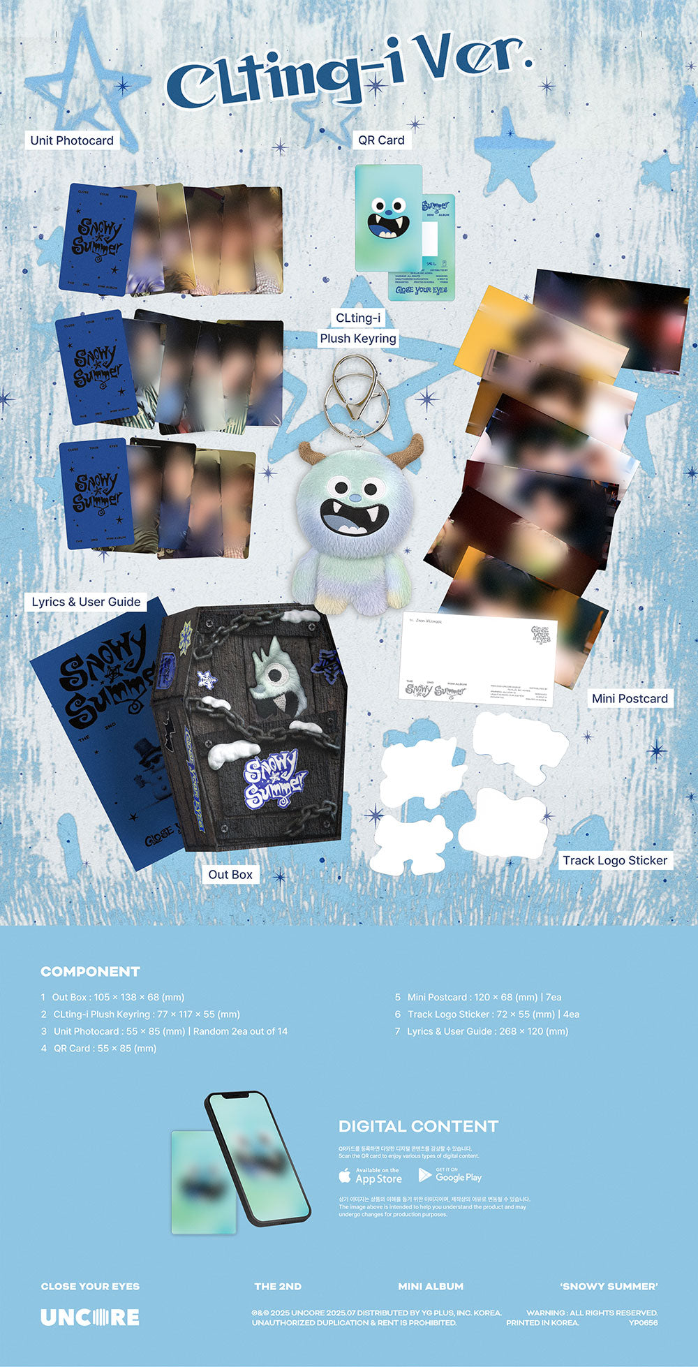 CLOSE YOUR EYES - 2nd Mini Album ‘Snowy Summer’ (CLting-i/LIMITED Ver.)