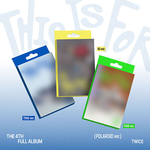 TWICE - 4th Full Album 'THIS IS FOR' (Polaroid Version)