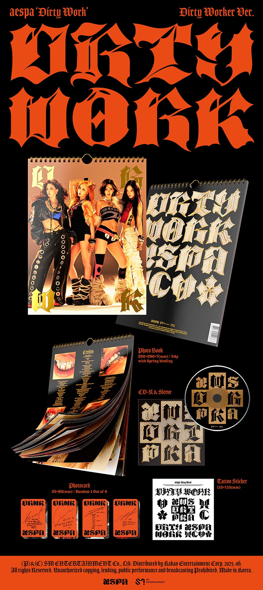 AESPA - Single Album 'Dirty Work' (Dirty Worker Ver.)