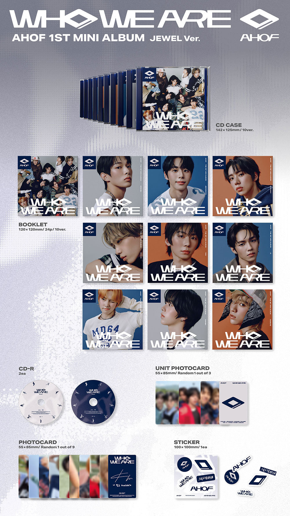 AHOF - 1st Mini Album 'WHO WE ARE' (Jewel Ver.)