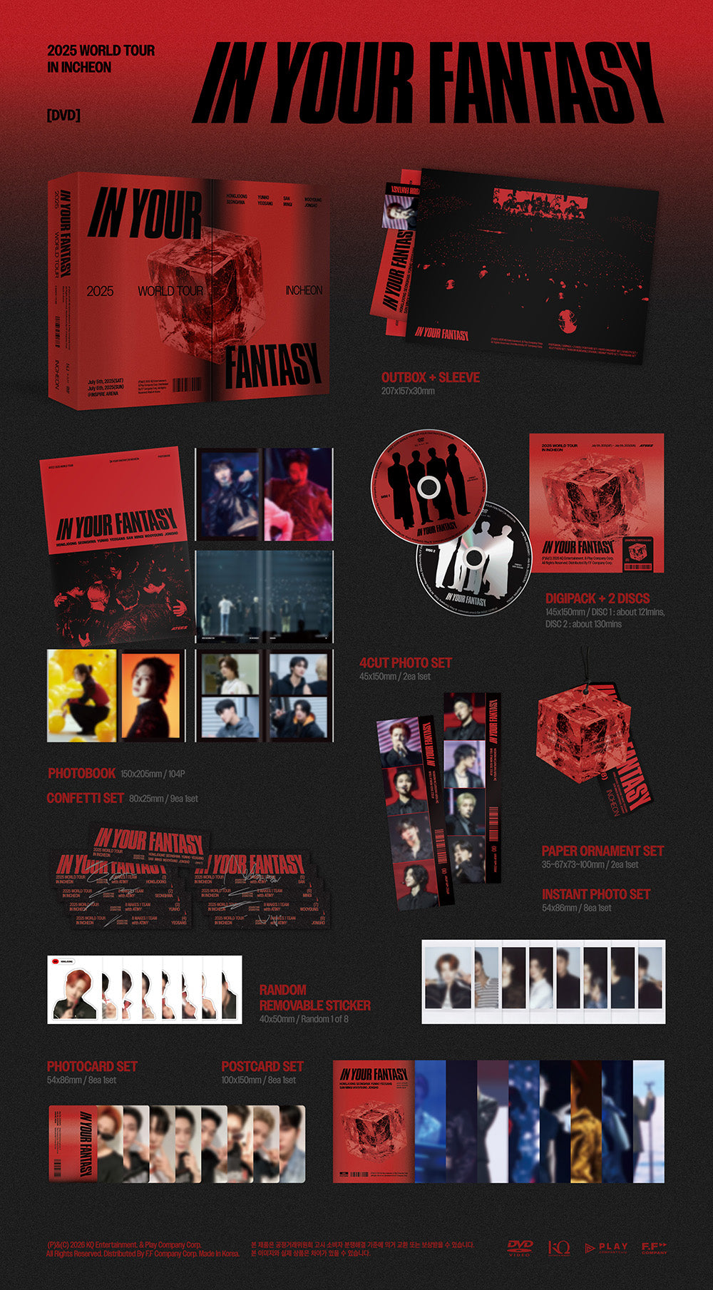 [PRE-ORDER] ATEEZ - 2025 World Tour “IN YOUR FANTASY” Incheon (DVD)