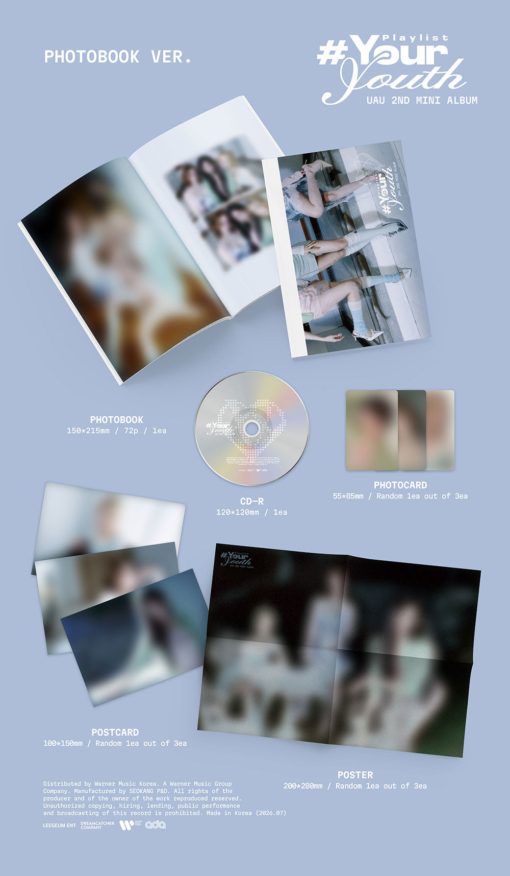 UAU - 2nd Mini Album 'Playlist #Your Youth' (Photobook)