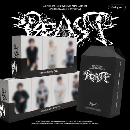 [PRE-ORDER] ALPHA DRIVE ONE -  2nd Mini Album ‘UNBREAKABLE : 少年BEAST’ (HISSING ver. / RANDOM)