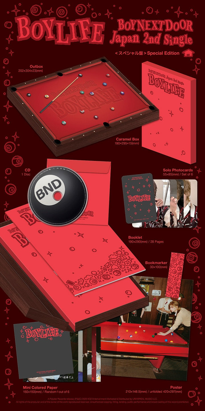 BOYNEXTDOOR - Japan 2nd Single Album 'BOYLIFE' (Special Ver)