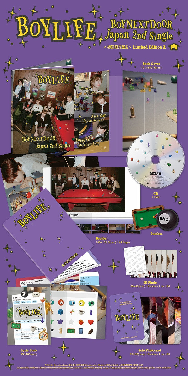 [PRE-ORDER] BOYNEXTDOOR - Japan 2nd Single Album ‘BOYLIFE’ (Limited Edition)