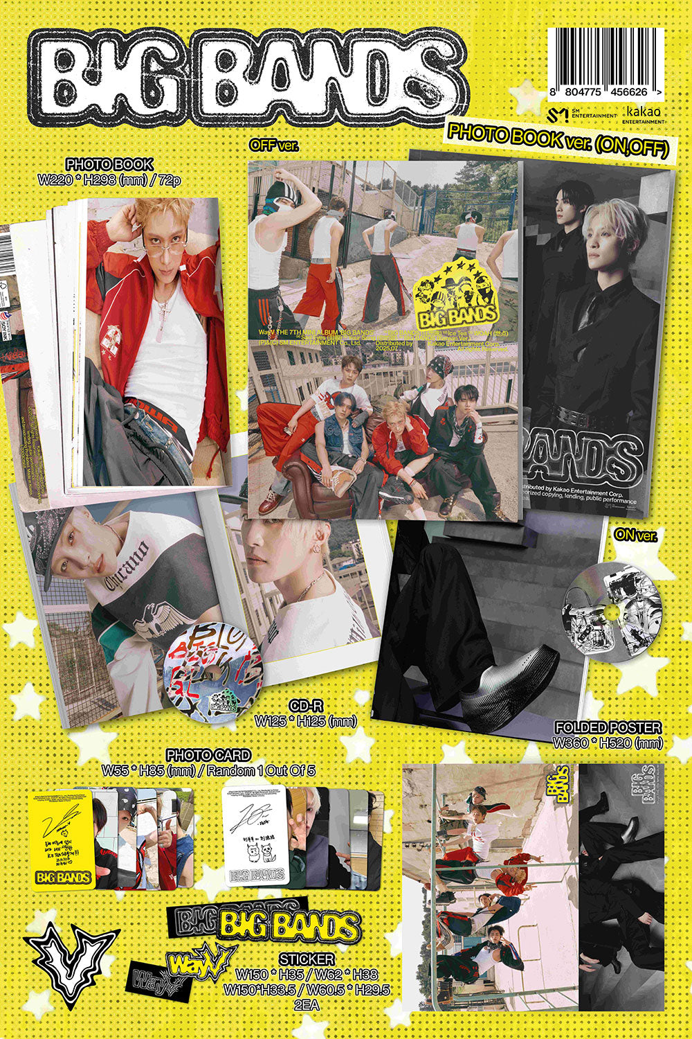 WAYV - 7th Mini Album 'BIG BANDS' (Photo Book Ver.)