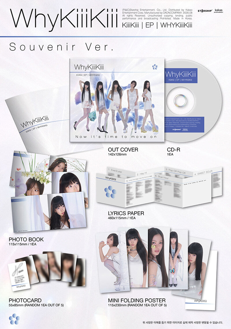 KIIIKIII - EP Album ‘WhyKiiiKiii’ (Souvenir/Digipack Ver)