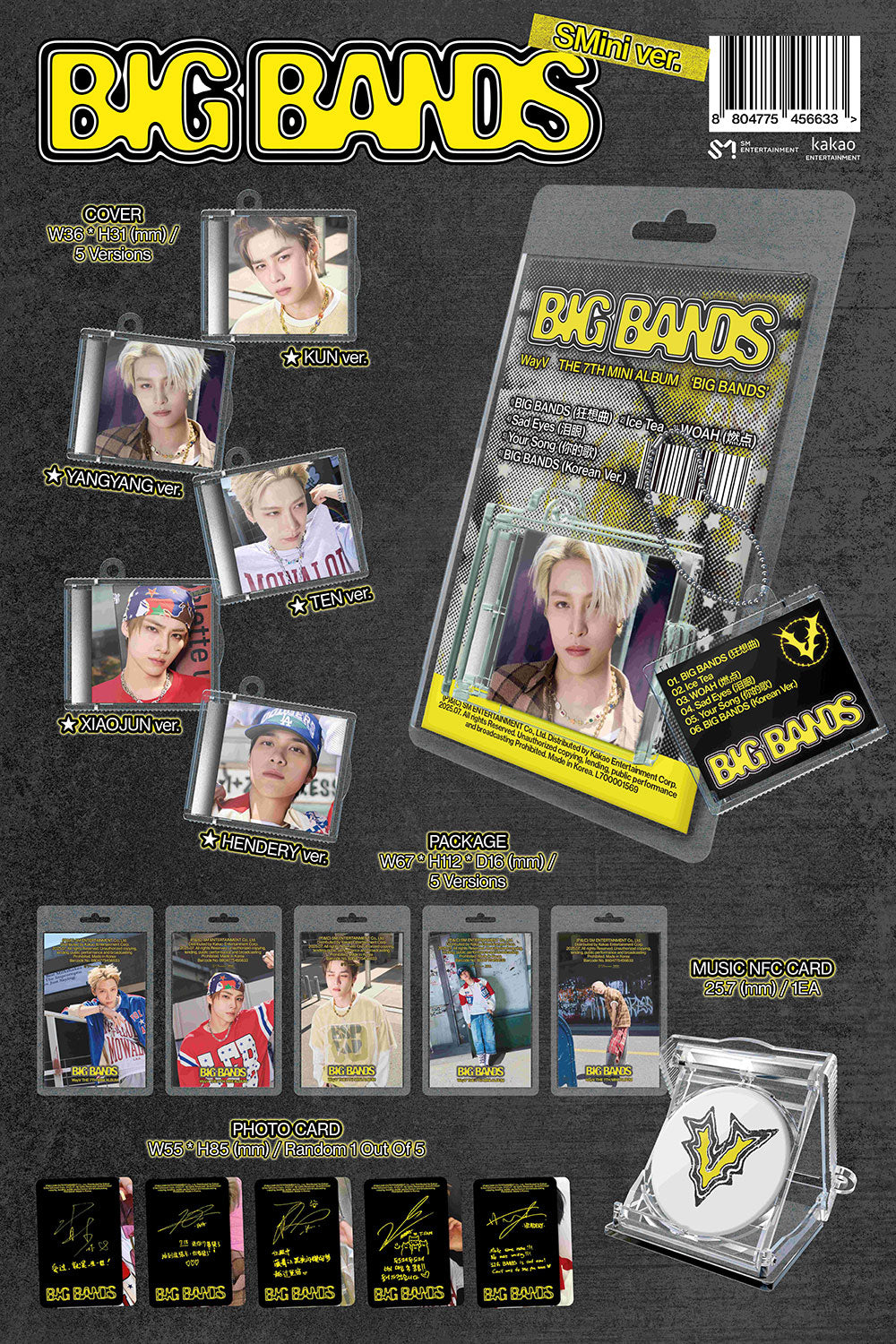 WAYV - 7th Mini Album 'BIG BANDS' (SMINI Ver.)