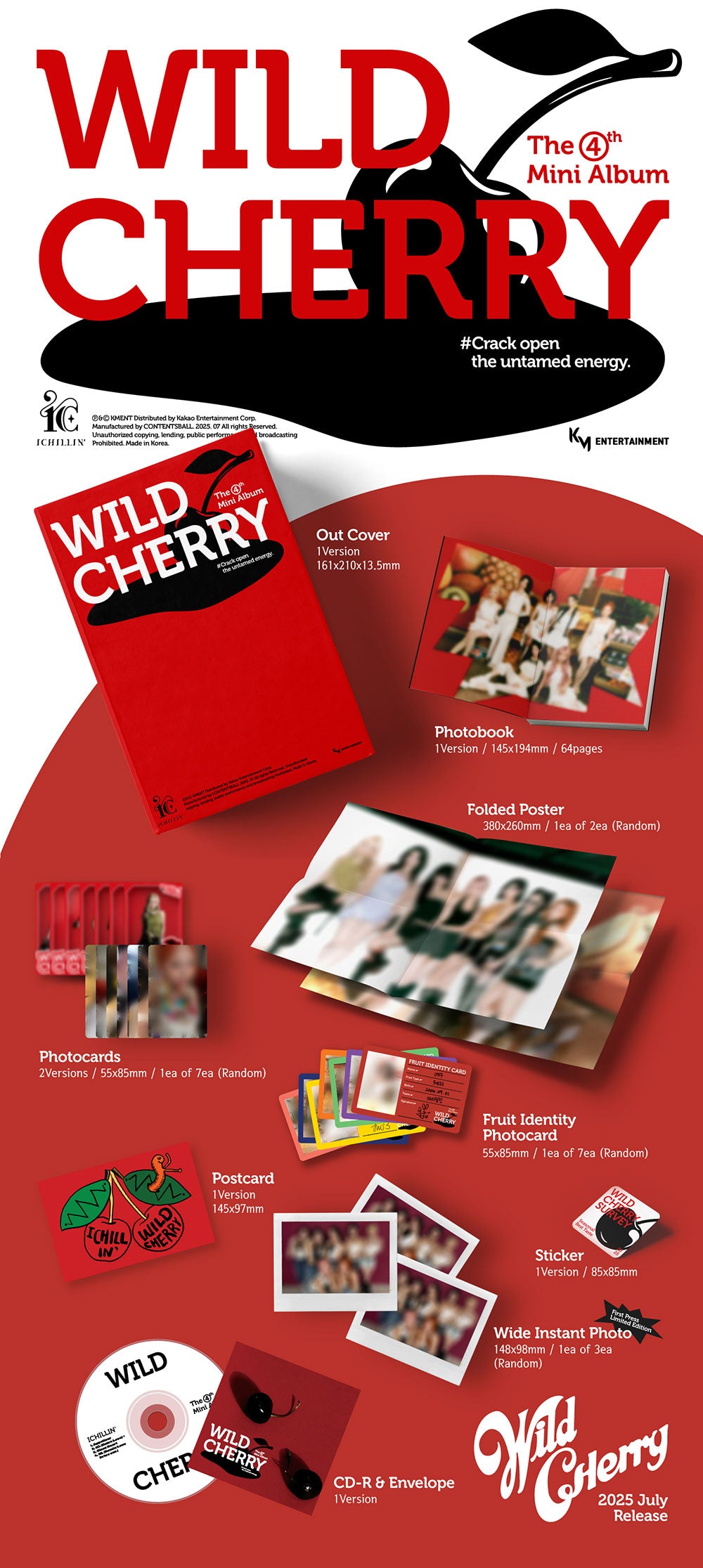 ICHILLIN’ - 4th Mini Album ‘Wild Cherry’ (Standard)