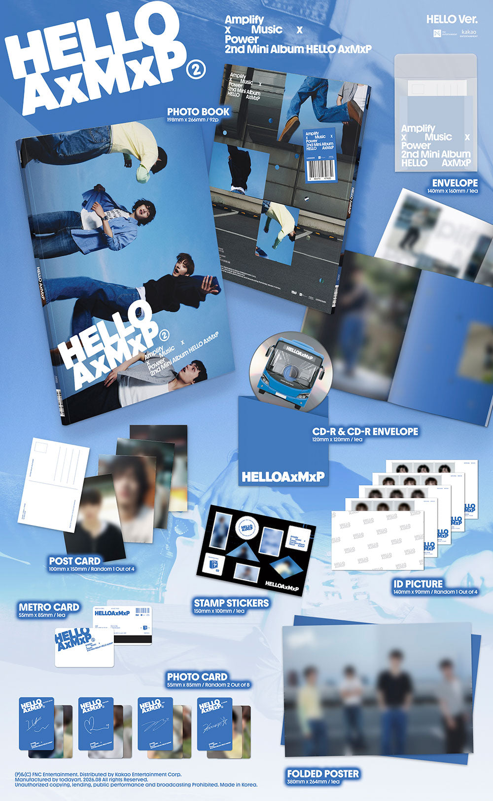 [PRE-ORDER] AxMxP - 2nd Mini Album ‘HELLO AxMxP’ (HELLO ver.)