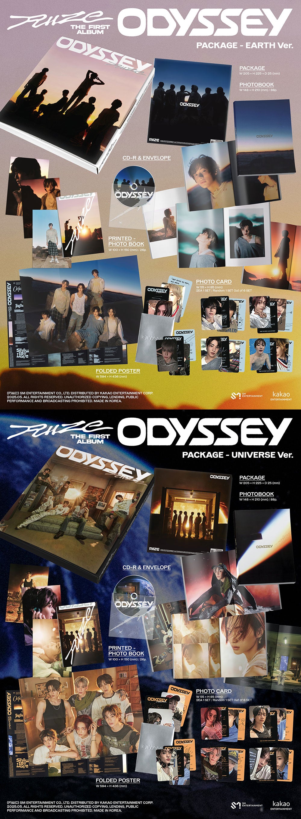 RIIZE - The 1st Album 'Odyssey' (Package Ver.)
