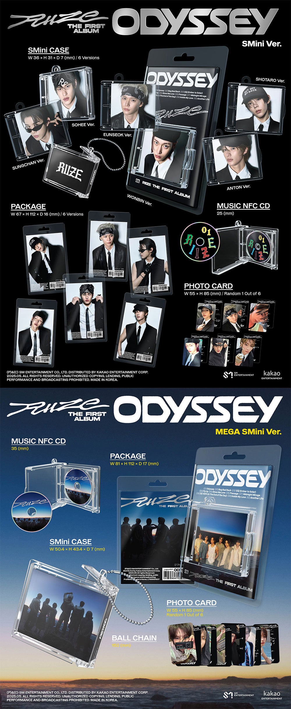 RIIZE - The 1st Album 'Odyssey' (SMINI)