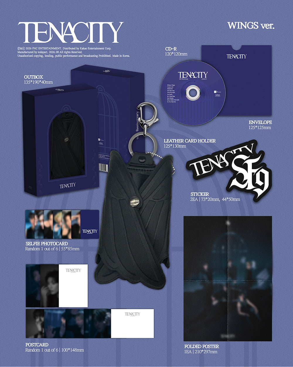 [PRE-ORDER] SF9 - The 2nd Album ‘Tenacity’ (Wings ver.)