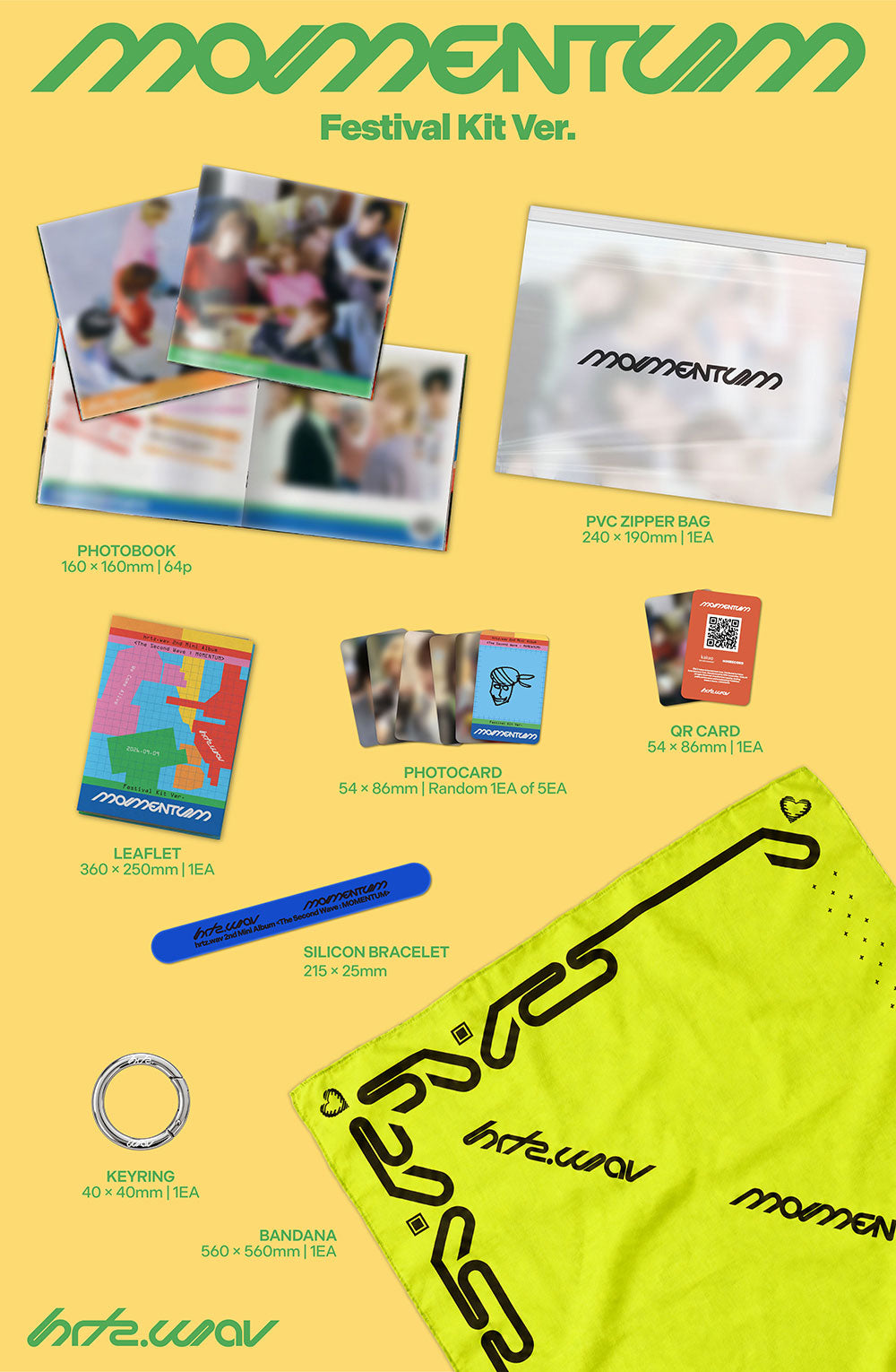 [PRE-ORDER] HRTZ.WAV (HeartsWave) - 2nd Mini Album ‘The Second Wave : Momentum’ (FESTIVAL KIT VER.)