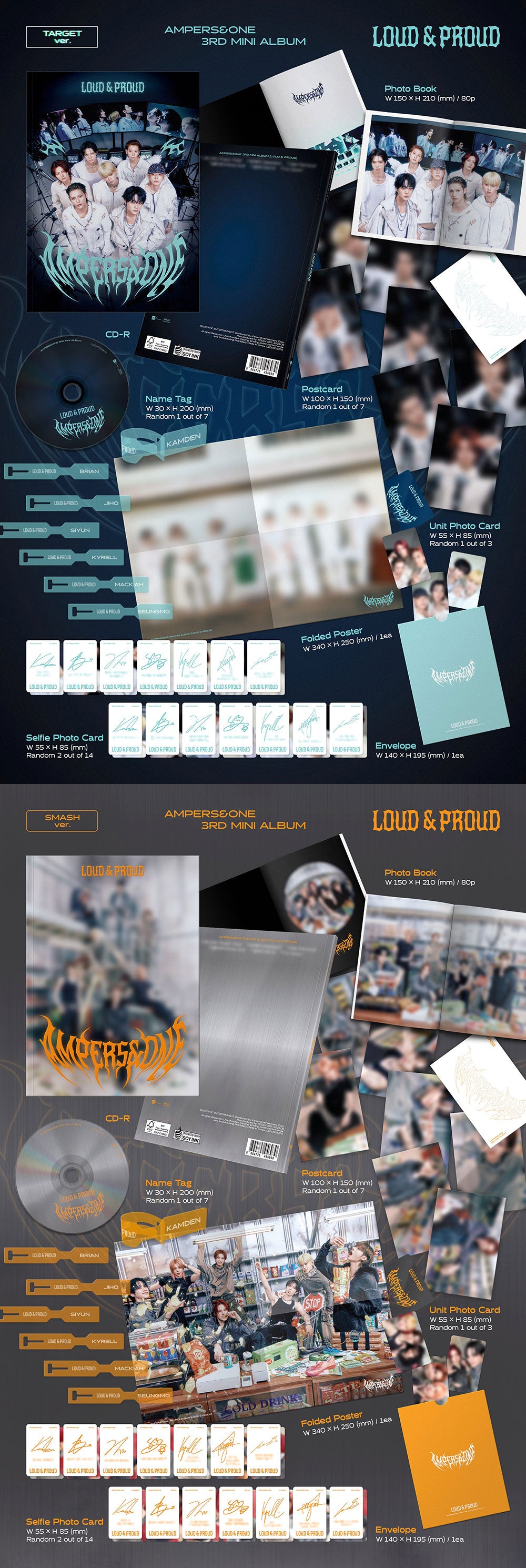 [PRE-ORDER] AMPERS&ONE - 3rd Mini Album ‘LOUD & PROUD’