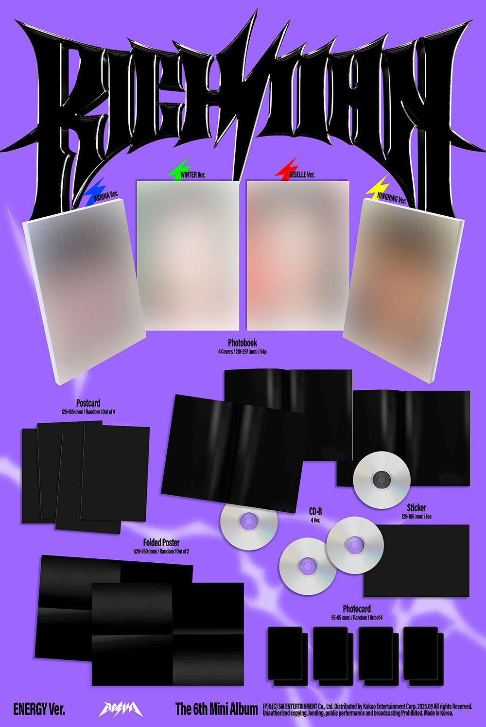 [PRE-ORDER] AESPA - 6th Mini Album ‘RICH MAN’ (Energy Ver.)