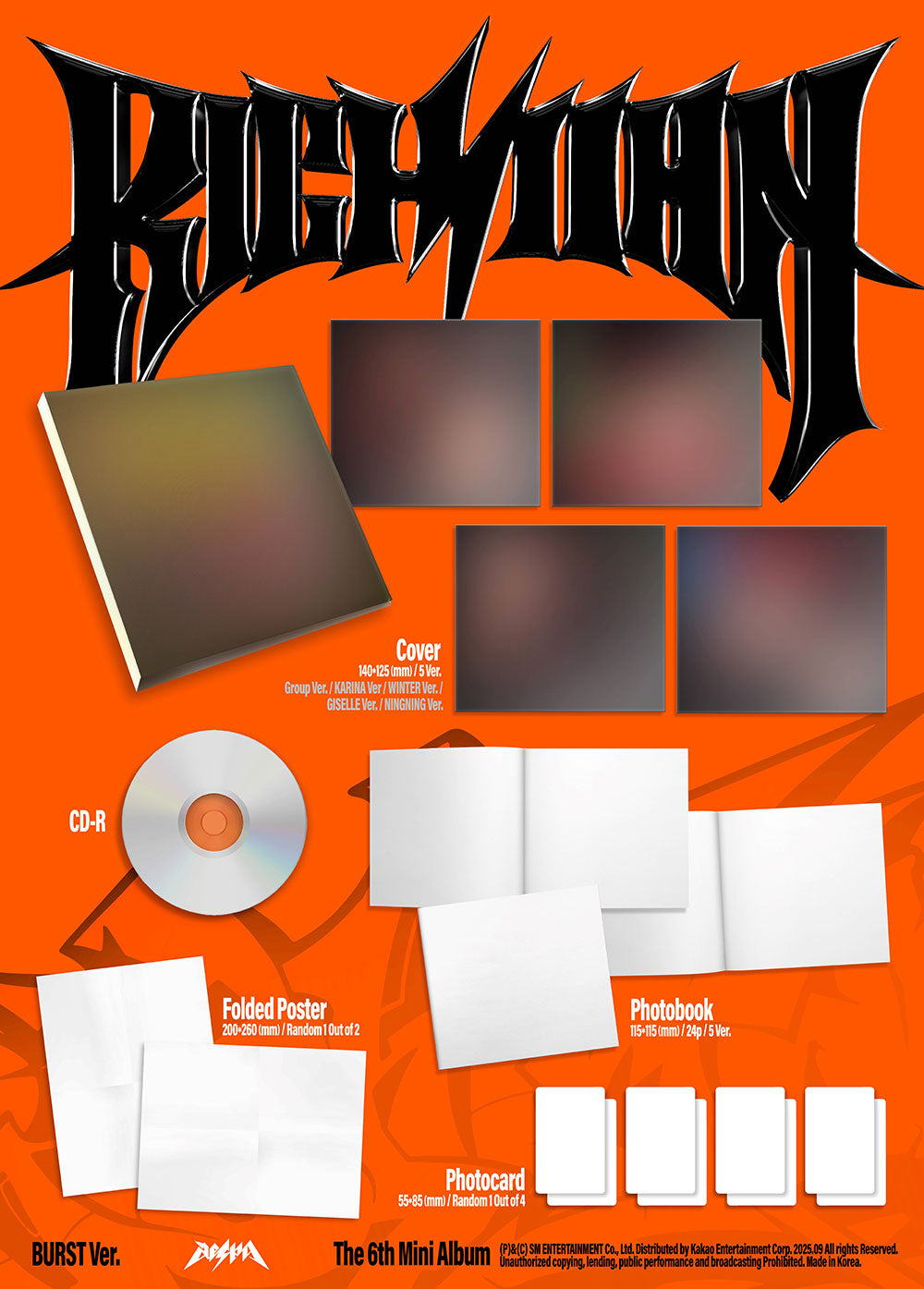 [PRE-ORDER] AESPA - 6th Mini Album ‘RICH MAN’ (Burst Ver.)