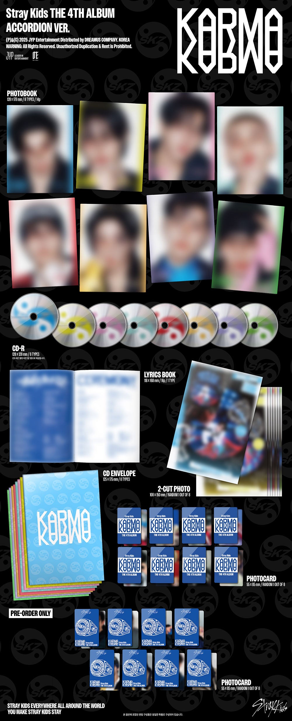 STRAY KIDS - 4th Full Album 'KARMA' (ACCORDION Ver)