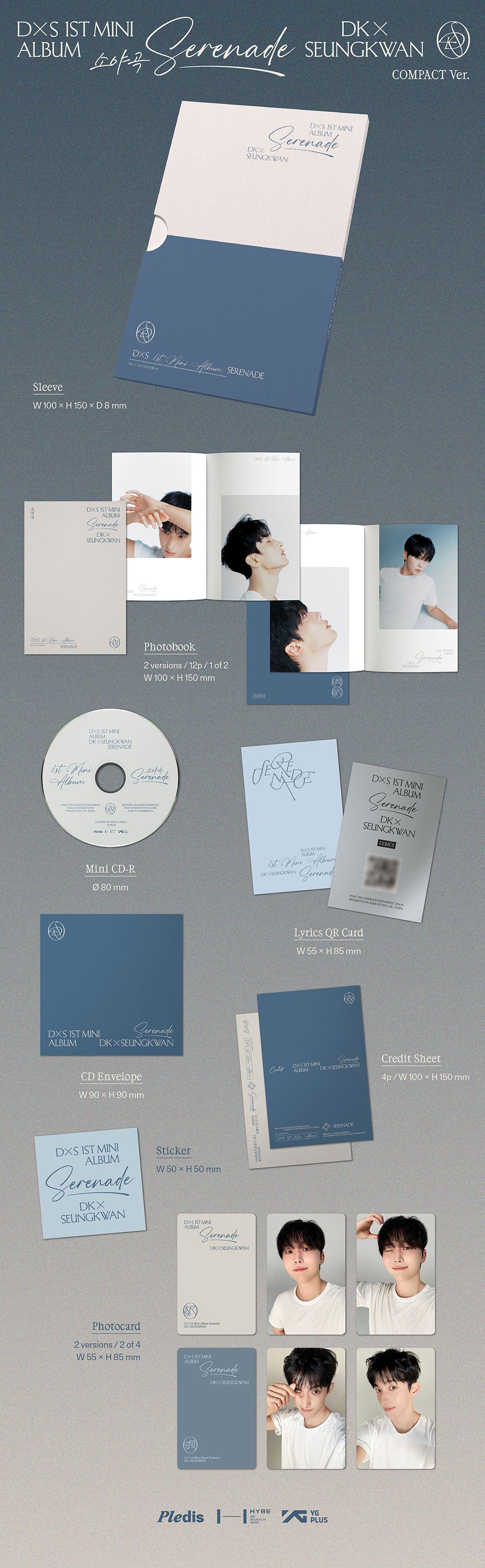 DK X SEUNGKWAN - 1st Mini Album '소야곡 Serenade' (COMPACT ver)
