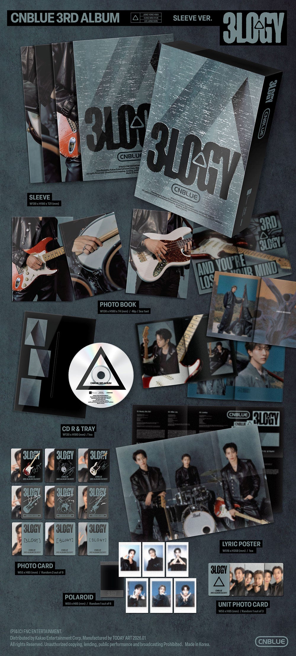 [PRE-ORDER] CNBLUE - 3rd Album ‘3LOGY’ (Sleeve Ver)
