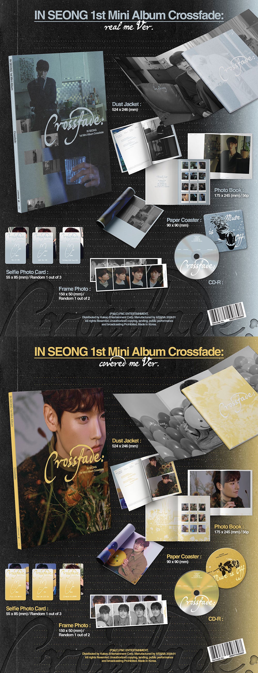 [PRE ORDER] IN SEONG (SF9) - 1st Mini Album ‘Crossfade:’
