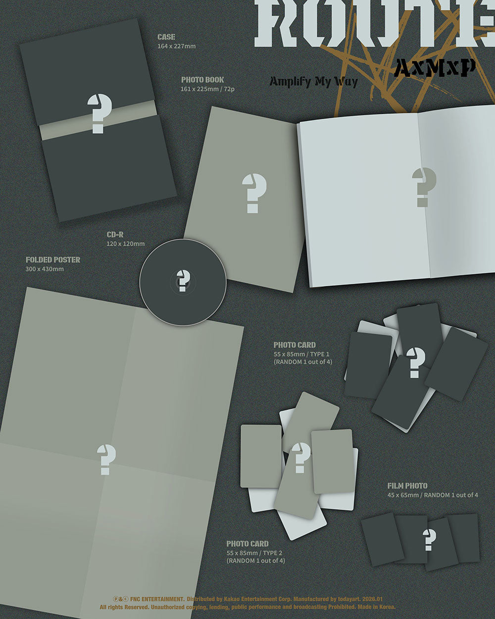 AxMxP - 1st Mini Album ‘Amplify My Way’ (Route Ver)