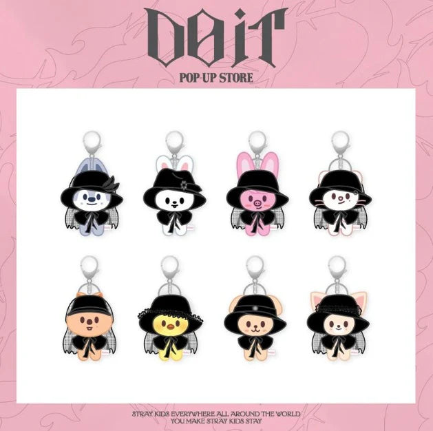 STRAY KIDS - SKZOO COSTUME MAGNET PLUSH KEYRING - DO IT POPUP STORE