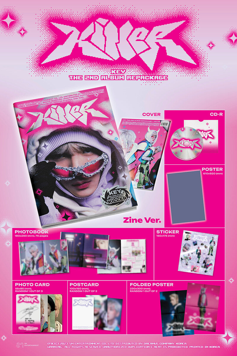 KEY (SHINEE) - 2nd Album Repackage 'KILLER' (Zine Ver.)